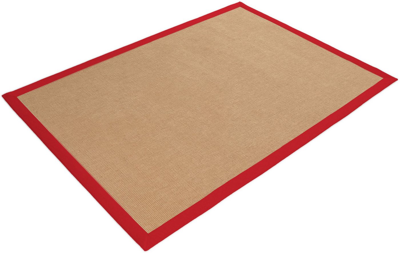 carpetfine Sisalteppich Sisal, auch als Läufer erhältlich, rechteckig, Höhe: 5 mm, mit farbiger Bordüre, Anti Rutsch Rückseite, viele Größen, Wohnzimmer – Bild 4 von 5