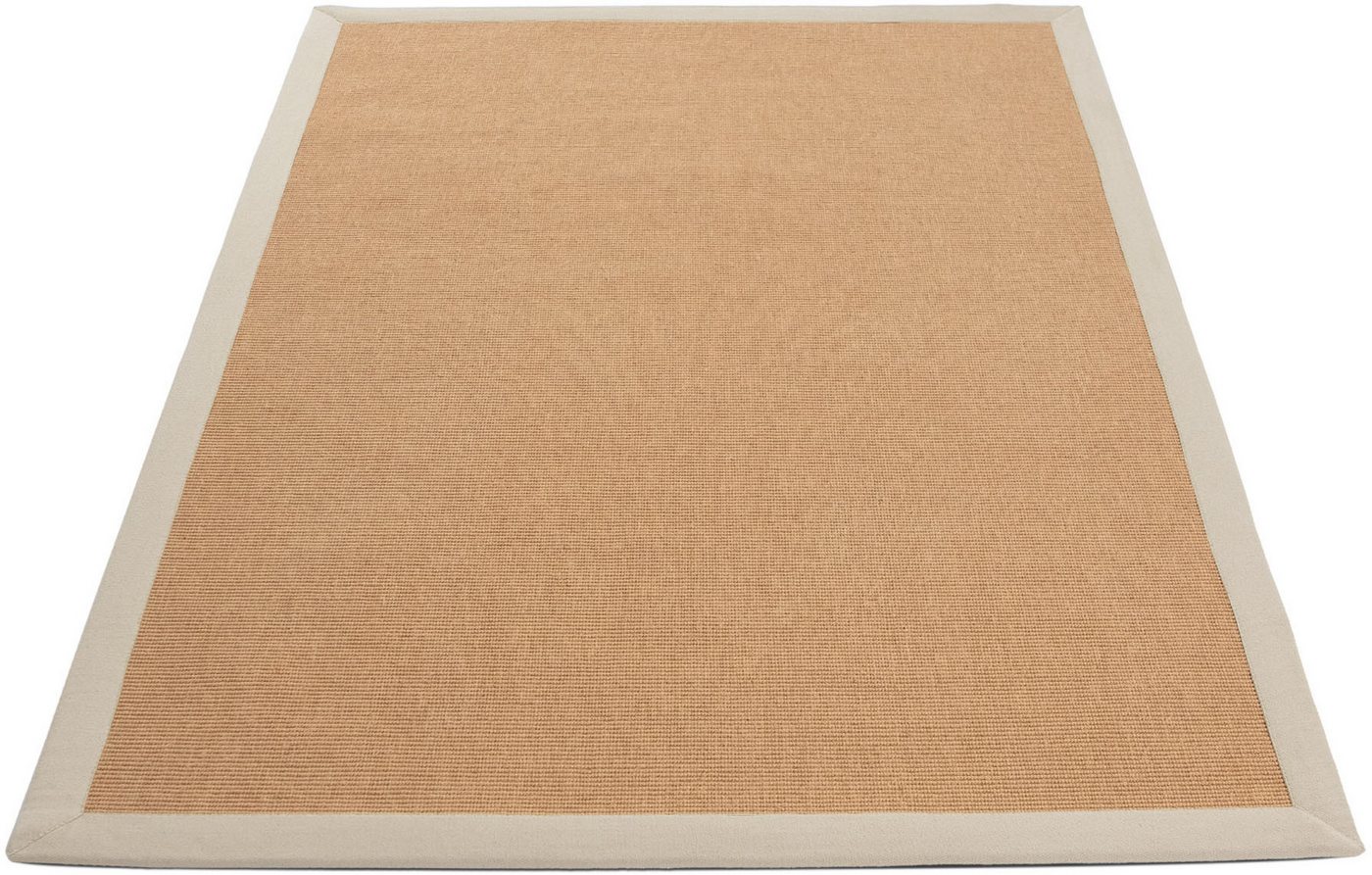 carpetfine Sisalteppich Sisal, auch als Läufer erhältlich, rechteckig, Höhe: 5 mm, mit farbiger Bordüre, Anti Rutsch Rückseite, viele Größen, Wohnzimmer – Bild 2 von 5