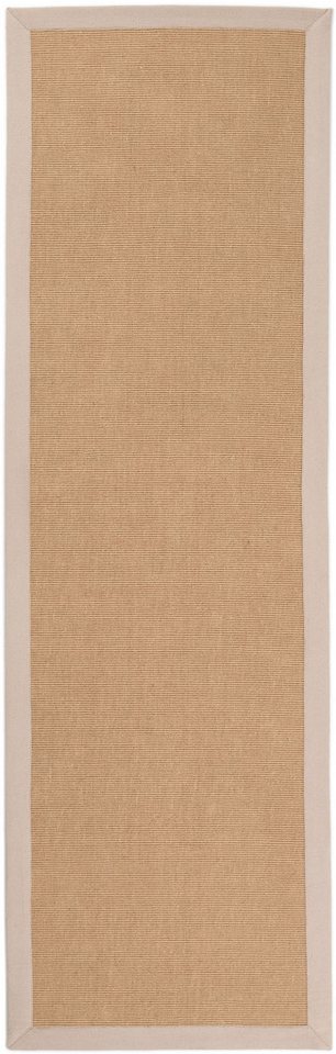 carpetfine Sisalteppich Sisal, auch als Läufer erhältlich, rechteckig, Höhe: 5 mm, mit farbiger Bordüre, Anti Rutsch Rückseite, viele Größen, Wohnzimmer – Bild 2 von 5