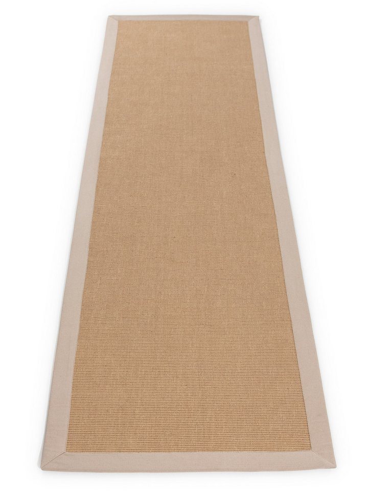 carpetfine Sisalteppich Sisal, auch als Läufer erhältlich, rechteckig, Höhe: 5 mm, mit farbiger Bordüre, Anti Rutsch Rückseite, viele Größen, Wohnzimmer – Bild 3 von 5