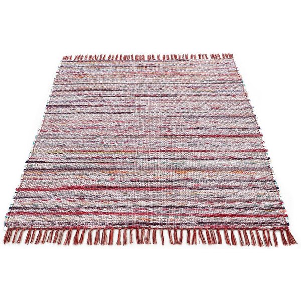 carpetfine Teppich Kelim Chindi, Wendeteppich, rechteckig, Höhe: 6 mm, handgewebt, Fleckerlteppich mit Fransen, auch vielen in Läufergrößen