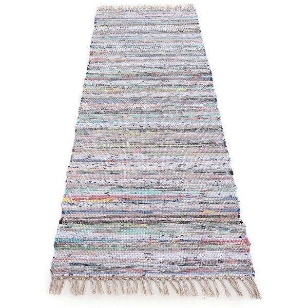 carpetfine Teppich Kelim Chindi, Wendeteppich, rechteckig, Höhe: 6 mm, handgewebt, Fleckerlteppich mit Fransen, auch vielen in Läufergrößen