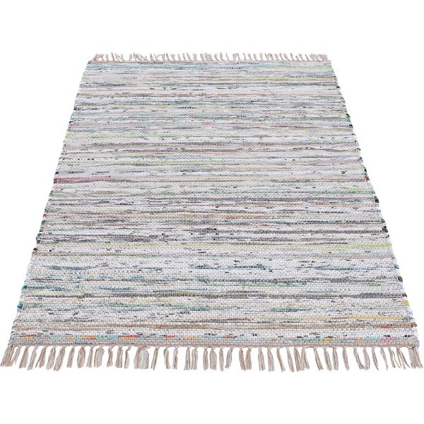 carpetfine Teppich Kelim Chindi, Wendeteppich, rechteckig, Höhe: 6 mm, handgewebt, Fleckerlteppich mit Fransen, auch vielen in Läufergrößen