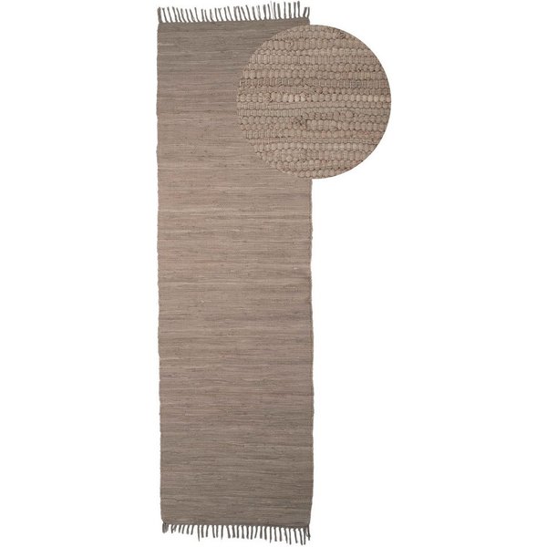 carpetfine Teppich Kelim Chindi uni, auch als Läufer, rechteckig, Höhe: 5 mm, Wendeteppich, reine Baumwolle, handgewebt, Uni-Farben, mit Fransen