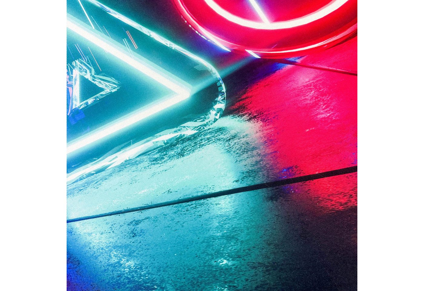 Carpetia Designteppich Gaming Style, rund, Höhe: 5 mm, mit grafischen Gaming-Motiven in Neon-Optik – Bild 2 von 5