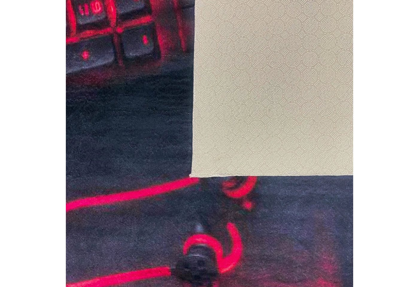 Carpetia Designteppich Gaming Teppich, rechteckig, Höhe: 5 mm, mit grafischen Gaming-Motiven in Neon-Optik – Bild 5 von 5