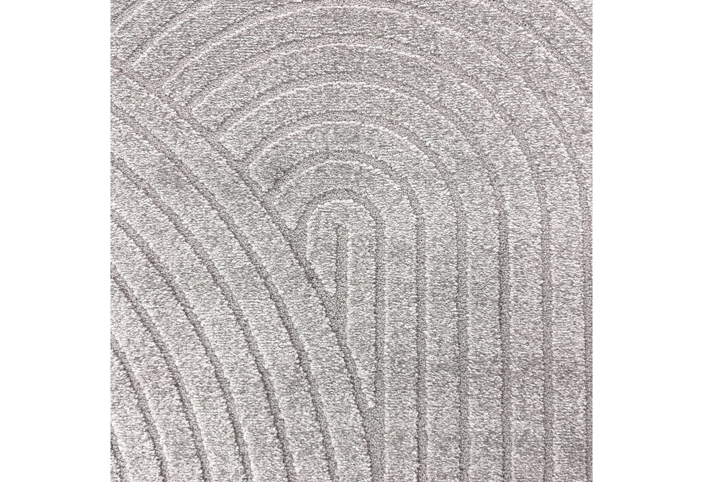 Carpetia Designteppich Kurzflor Teppich mit 3D-Effekt, rechteckig, Höhe: 14 mm, weich, pflegeleicht und für Fußbodenheizung geeignet – Bild 4 von 5