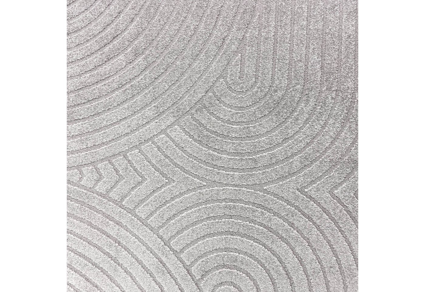 Carpetia Designteppich Kurzflor Teppich mit 3D-Effekt, rechteckig, Höhe: 14 mm, weich, pflegeleicht und für Fußbodenheizung geeignet – Bild 5 von 5
