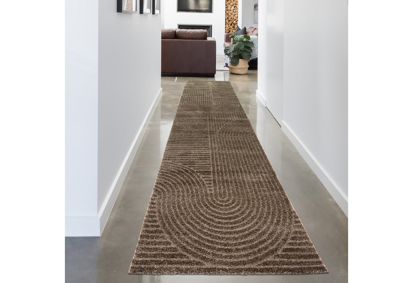 Carpetia Designteppich Kurzflor Teppich mit 3D-Effekt, rechteckig, Höhe: 14 mm, weich, pflegeleicht und für Fußbodenheizung geeignet – Bild 3 von 5