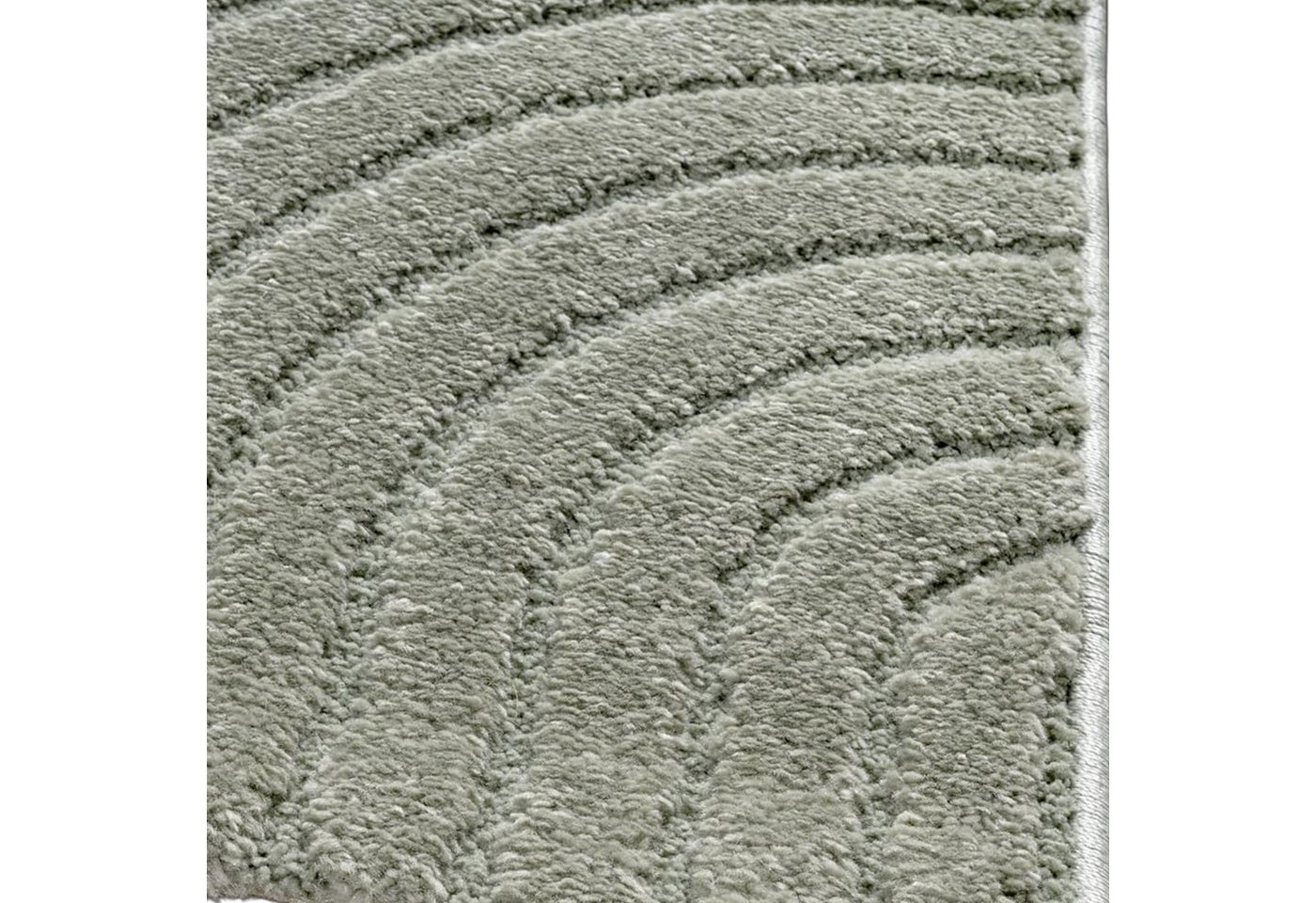 Carpetia Designteppich Kurzflor Teppich mit 3D-Effekt, rechteckig, Höhe: 14 mm, weich, pflegeleicht und für Fußbodenheizung geeignet – Bild 4 von 5