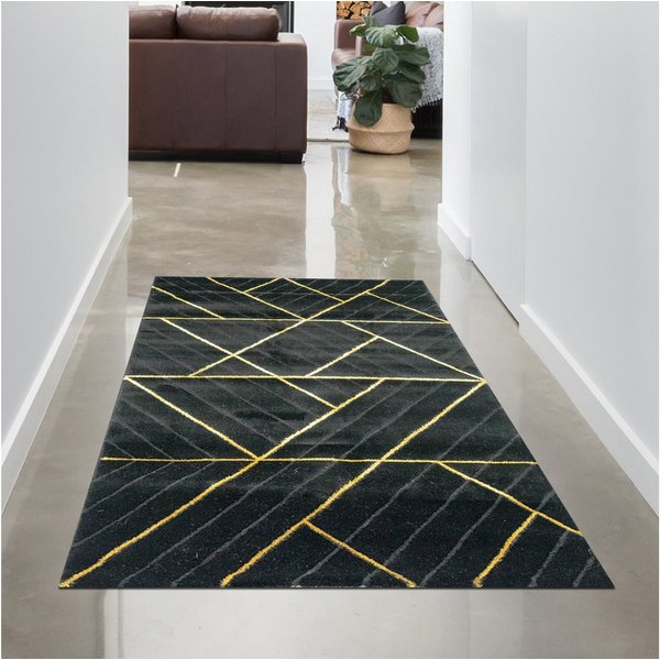 Carpetia Designteppich Modernes Glanzfaser-Design, rechteckig, Höhe: 12 mm, pflegeleicht, strapazierfähig, mit Glanzfasern