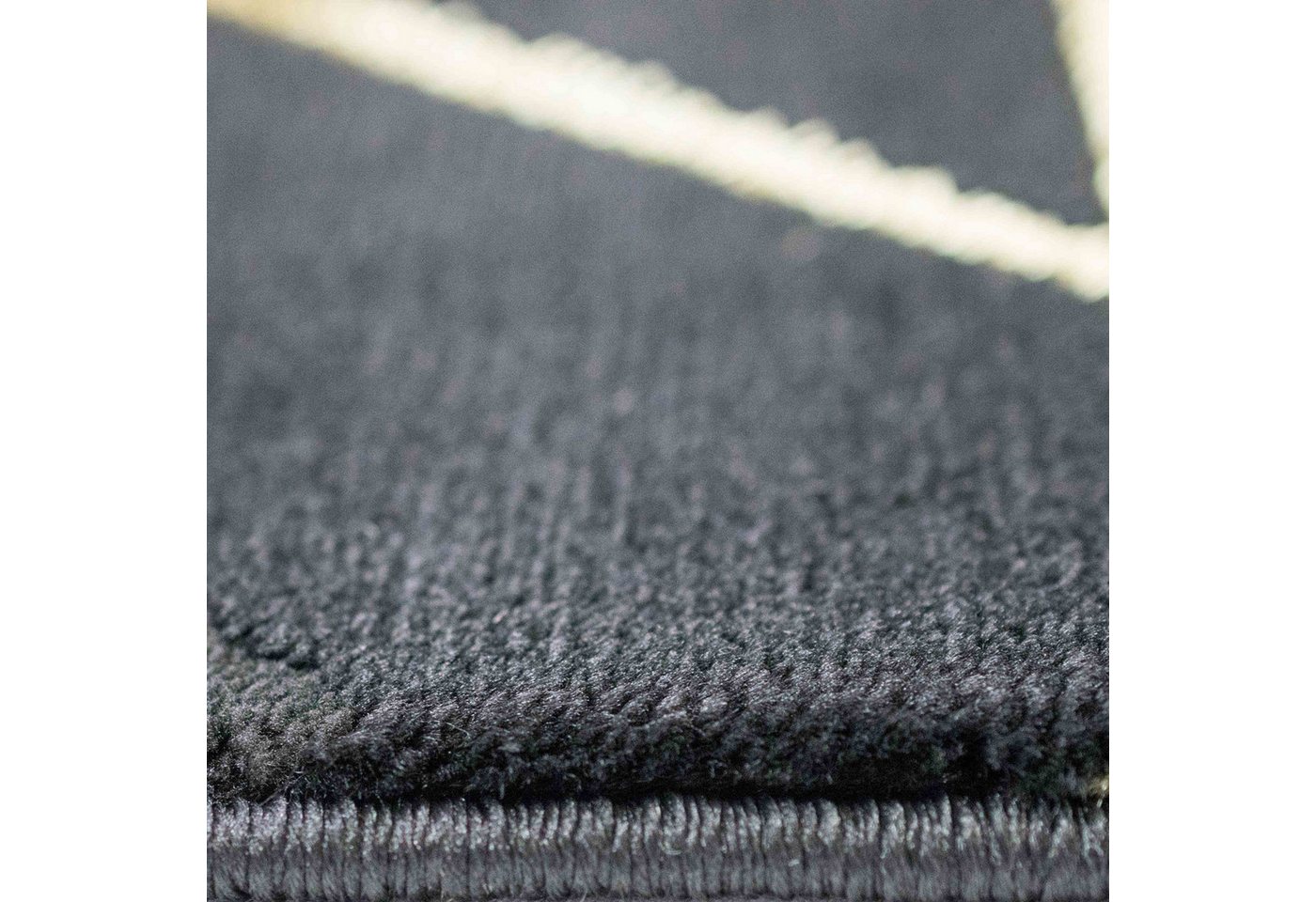 Carpetia Designteppich Modernes Glanzfaser-Design, rechteckig, Höhe: 12 mm, pflegeleicht, strapazierfähig, mit Glanzfasern – Bild 5 von 5