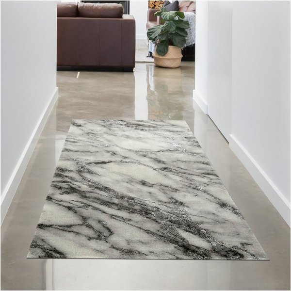 Carpetia Designteppich Modernes Glanzfaser-Design, rechteckig, Höhe: 12 mm, pflegeleicht, strapazierfähig, mit Glanzfasern