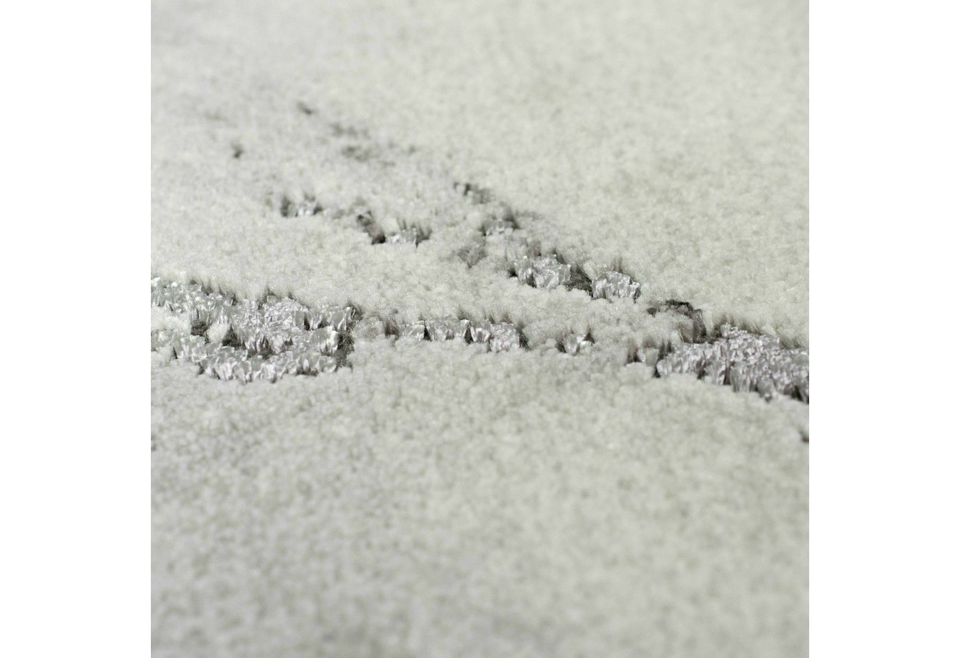 Carpetia Designteppich Modernes Glanzfaser-Design, rechteckig, Höhe: 12 mm, pflegeleicht, strapazierfähig, mit Glanzfasern – Bild 3 von 5