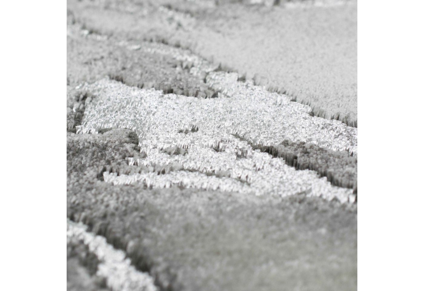 Carpetia Designteppich Modernes Glanzfaser-Design, rechteckig, Höhe: 12 mm, pflegeleicht, strapazierfähig, mit Glanzfasern – Bild 5 von 5