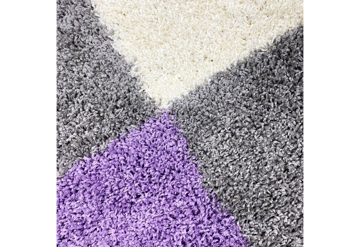 Carpetia Hochflor-Teppich Modernes Shaggy-Design, rechteckig, Höhe: 30 mm, weich, pflegeleicht, strapazierfähig – Bild 2 von 5