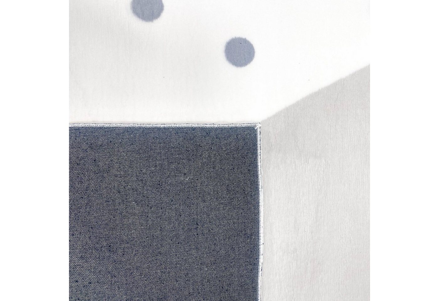 Carpetia Kinderteppich Kinderzimmer-Teppich mit Herz-Pünktchen creme grau, rechteckig, Höhe: 18 mm – Bild 5 von 5