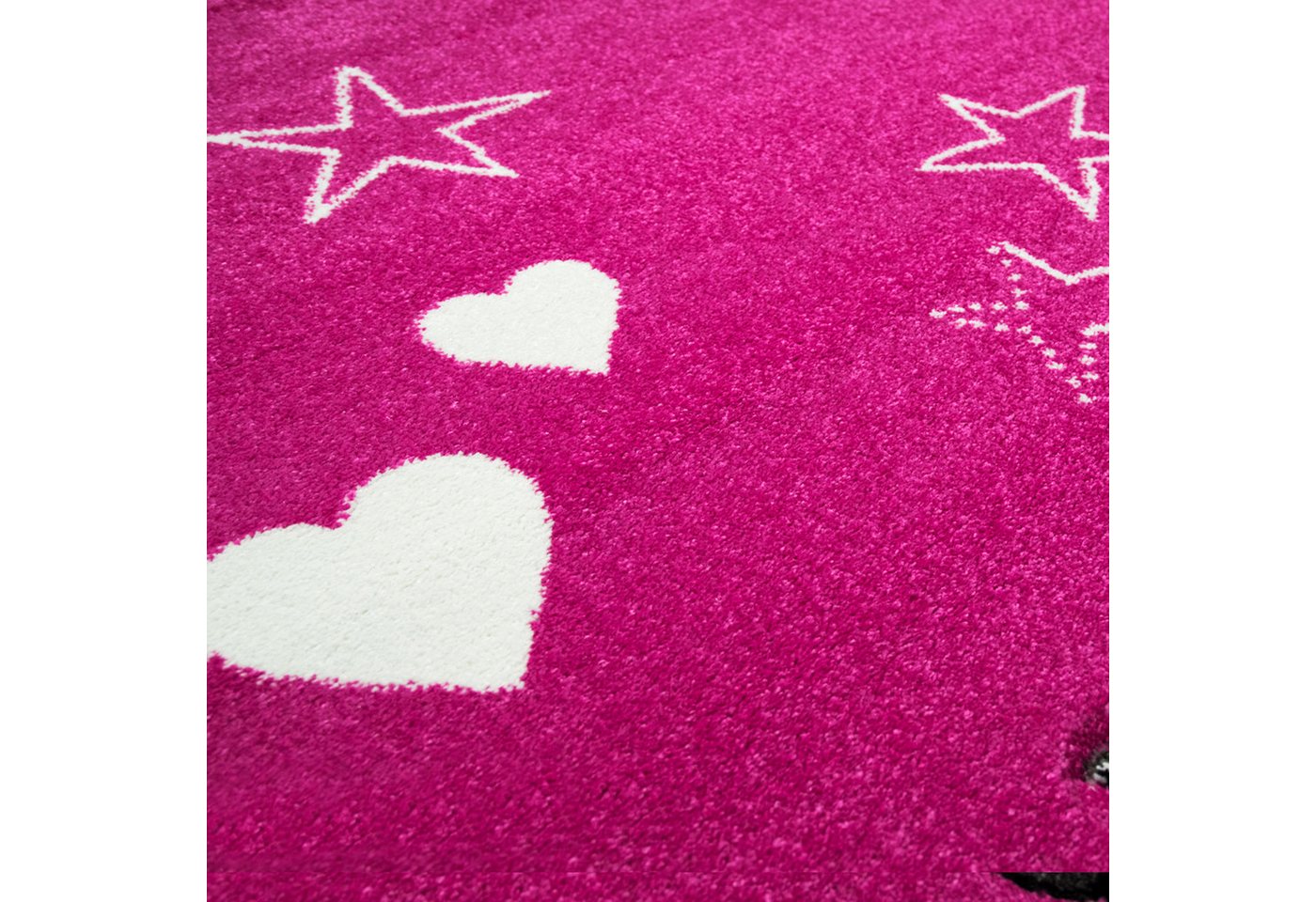 Carpetia Kinderteppich Verspieltes 3D-Motivdesign, rechteckig, Höhe: 13 mm, pflegeleicht, strapazierfähig, handgearbeiteter Konturenschnitt – Bild 3 von 5
