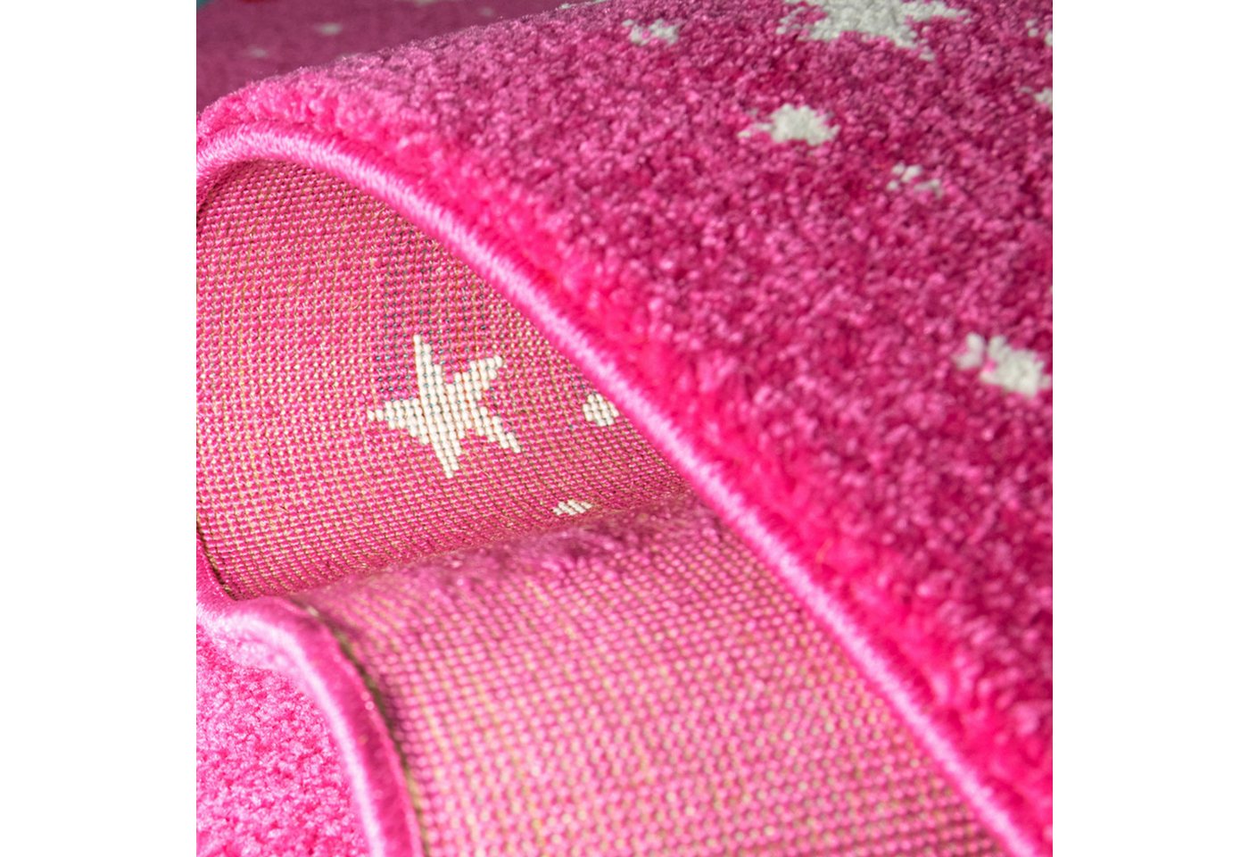 Carpetia Kinderteppich Verspieltes 3D-Motivdesign, rechteckig, Höhe: 13 mm, pflegeleicht, strapazierfähig, handgearbeiteter Konturenschnitt – Bild 5 von 5