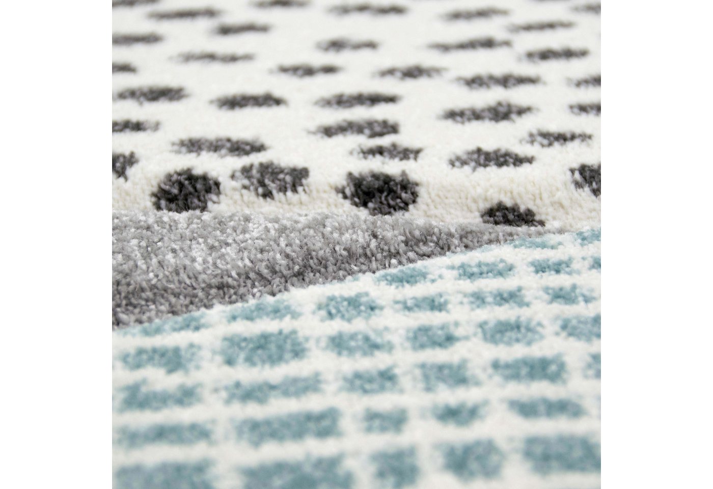 Carpetia Kinderteppich Verspieltes Motivdesign, rechteckig, Höhe: 13 mm, pflegeleicht, strapazierfähig, handgearbeiteter Konturenschnitt – Bild 2 von 5