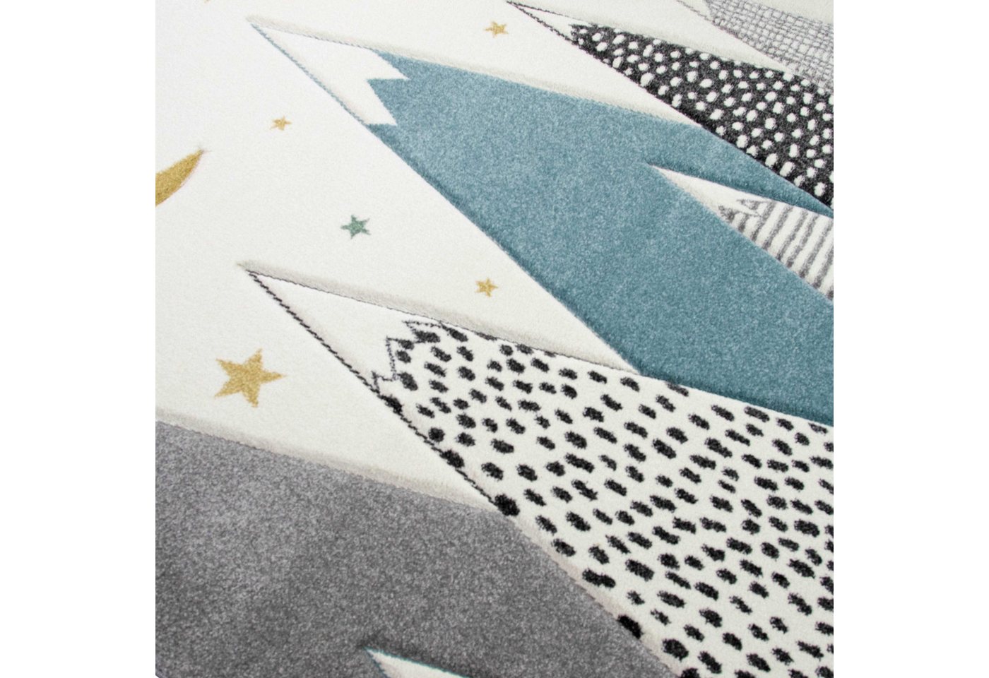 Carpetia Kinderteppich Verspieltes Motivdesign, rechteckig, Höhe: 13 mm, pflegeleicht, strapazierfähig, handgearbeiteter Konturenschnitt – Bild 3 von 5