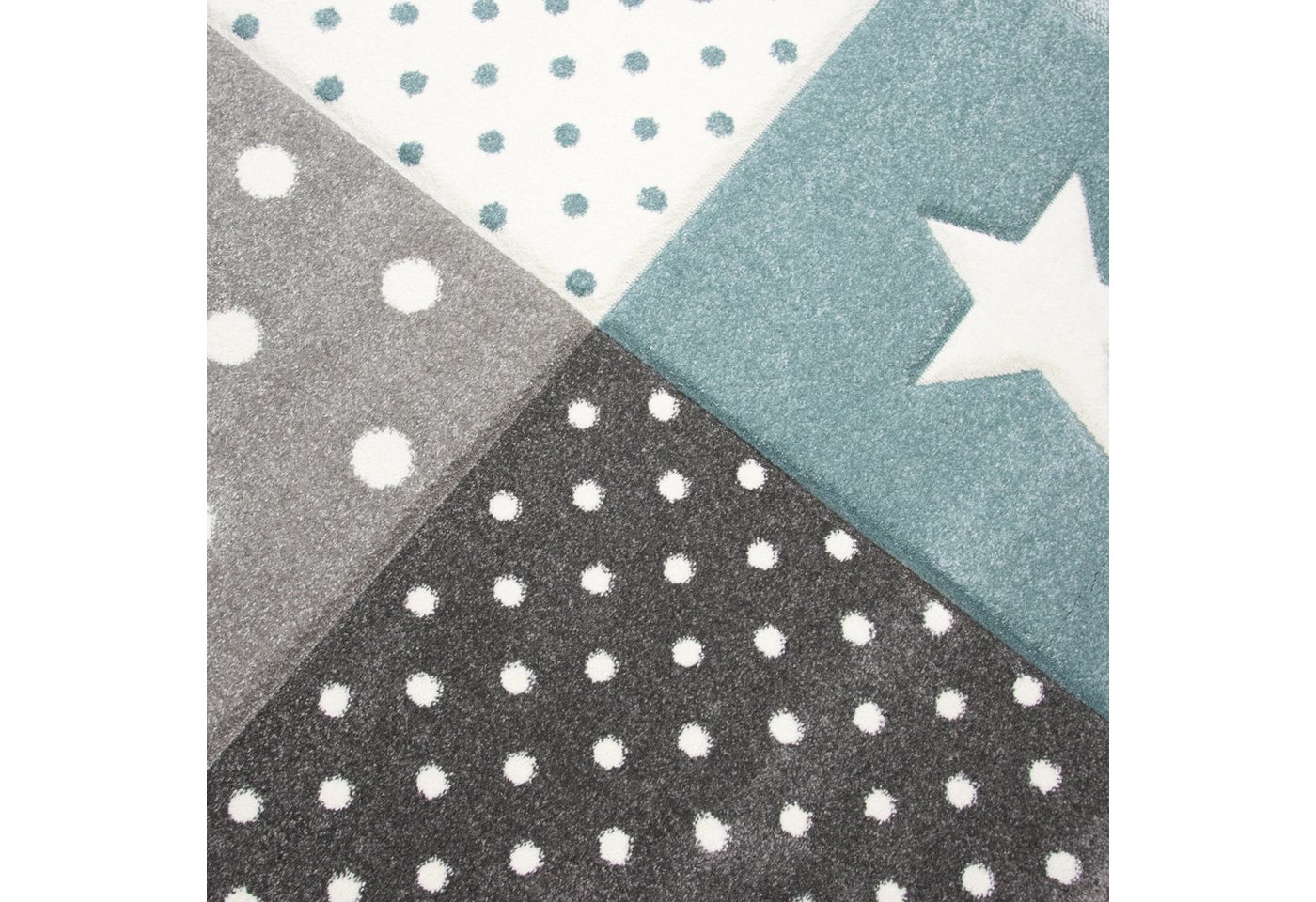 Carpetia Kinderteppich Verspieltes Motivdesign, rechteckig, Höhe: 13 mm, pflegeleicht, strapazierfähig, handgearbeiteter Konturenschnitt – Bild 2 von 5