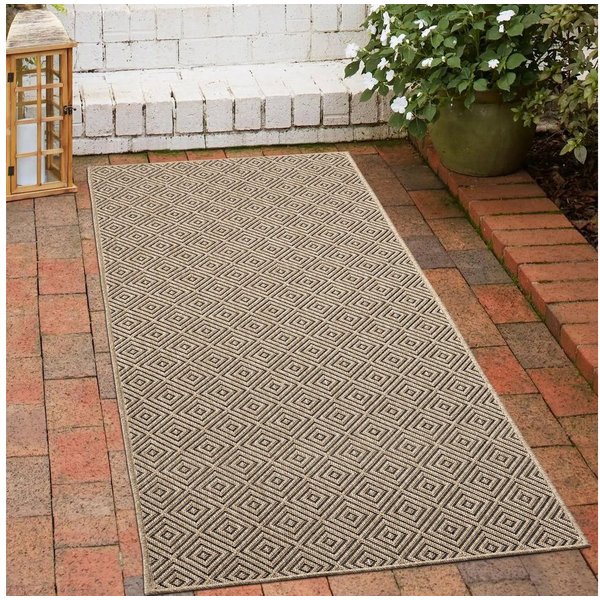 Carpetia Outdoorteppich Moderner Sisal-Look, rechteckig, Höhe: 5 mm, Flachgewebe - robust und wetterfest, für Innen- und Außenbereiche