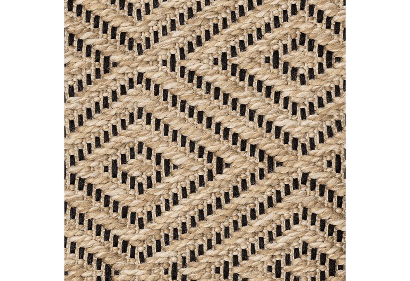 Carpetia Outdoorteppich Moderner Sisal-Look, rechteckig, Höhe: 5 mm, Flachgewebe - robust und wetterfest, für Innen- und Außenbereiche – Bild 3 von 5