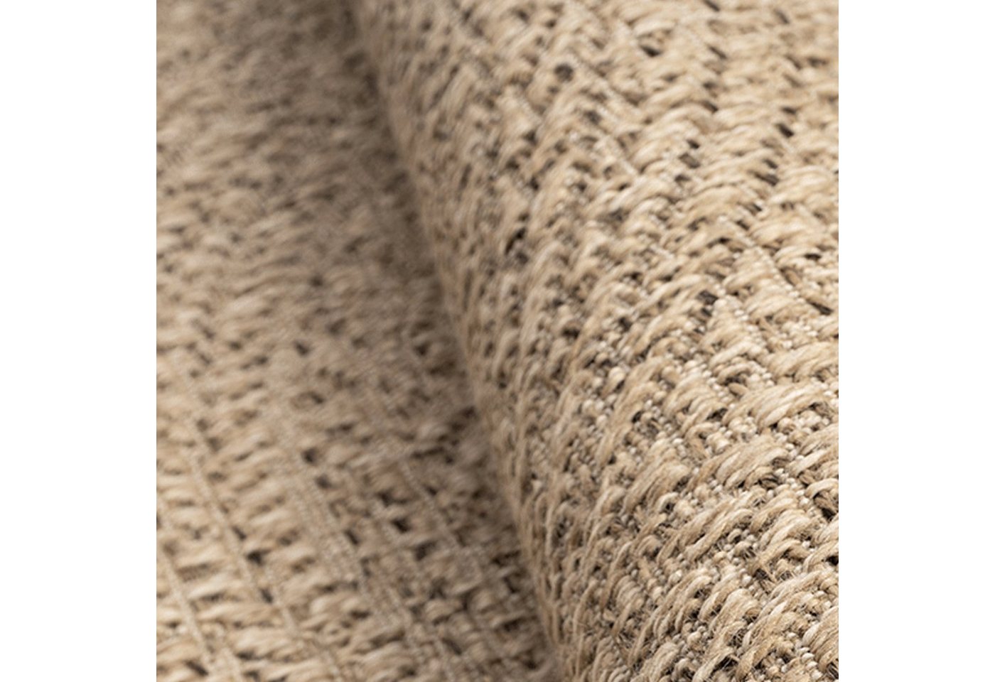 Carpetia Outdoorteppich Moderner Sisal-Look, rechteckig, Höhe: 5 mm, Flachgewebe - robust und wetterfest, für Innen- und Außenbereiche – Bild 3 von 4