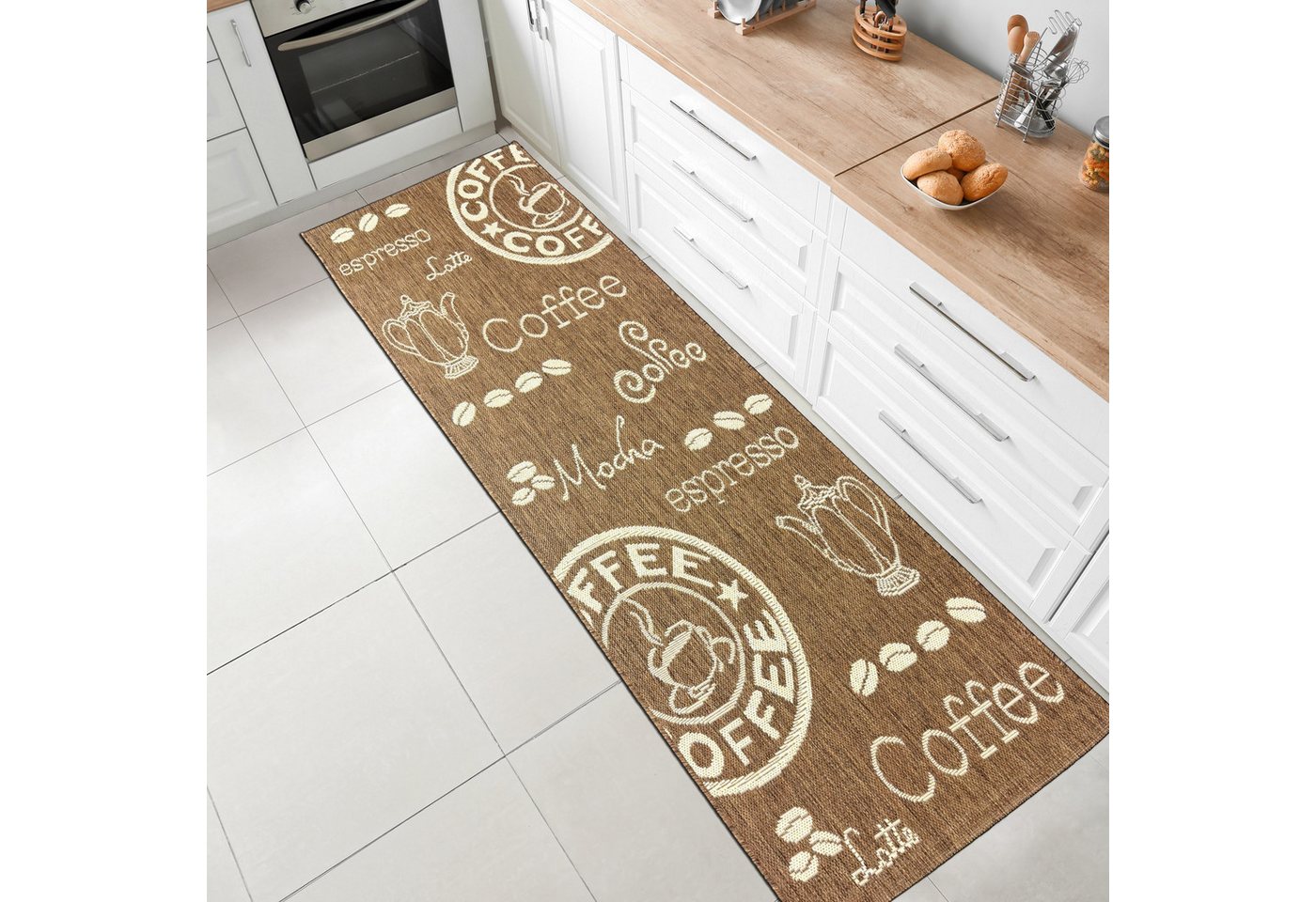 Carpetia Outdoorteppich Modernes Flachgewebe, rechteckig, Höhe: 5 mm, pflegeleicht, wetterbeständig, für Innen- und Außenbereich geeignet – Bild 2 von 5