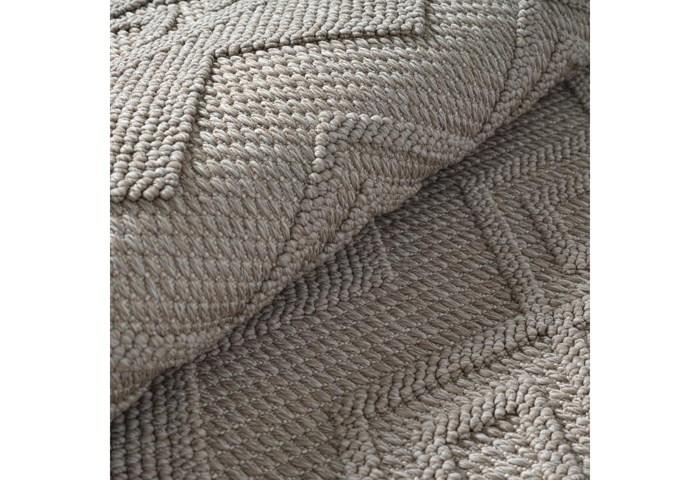 Carpetia Schlingenteppich Teppich Kurzflor Loop, rechteckig, Höhe: 6 mm, pflegeleicht, strapazierfähig – Bild 4 von 4