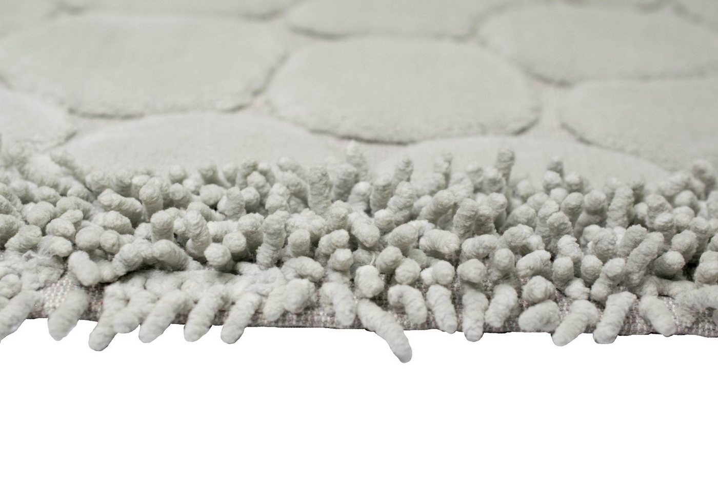 Carpetia Teppich Badematten Set 2-teilig Steinoptik rutschfest waschbar - grau, Rechteckig, Höhe: 7.5 mm – Bild 5 von 5