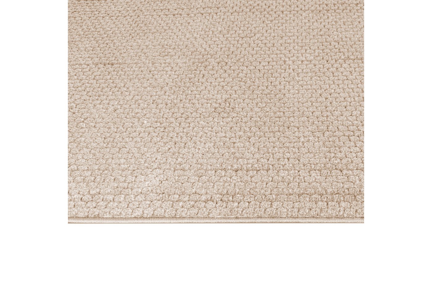 Carpetia Teppich Moderner Design Teppich Beige Schlingenstruktur zeitlos elegant, rechteckig, Höhe: 10 mm – Bild 4 von 5