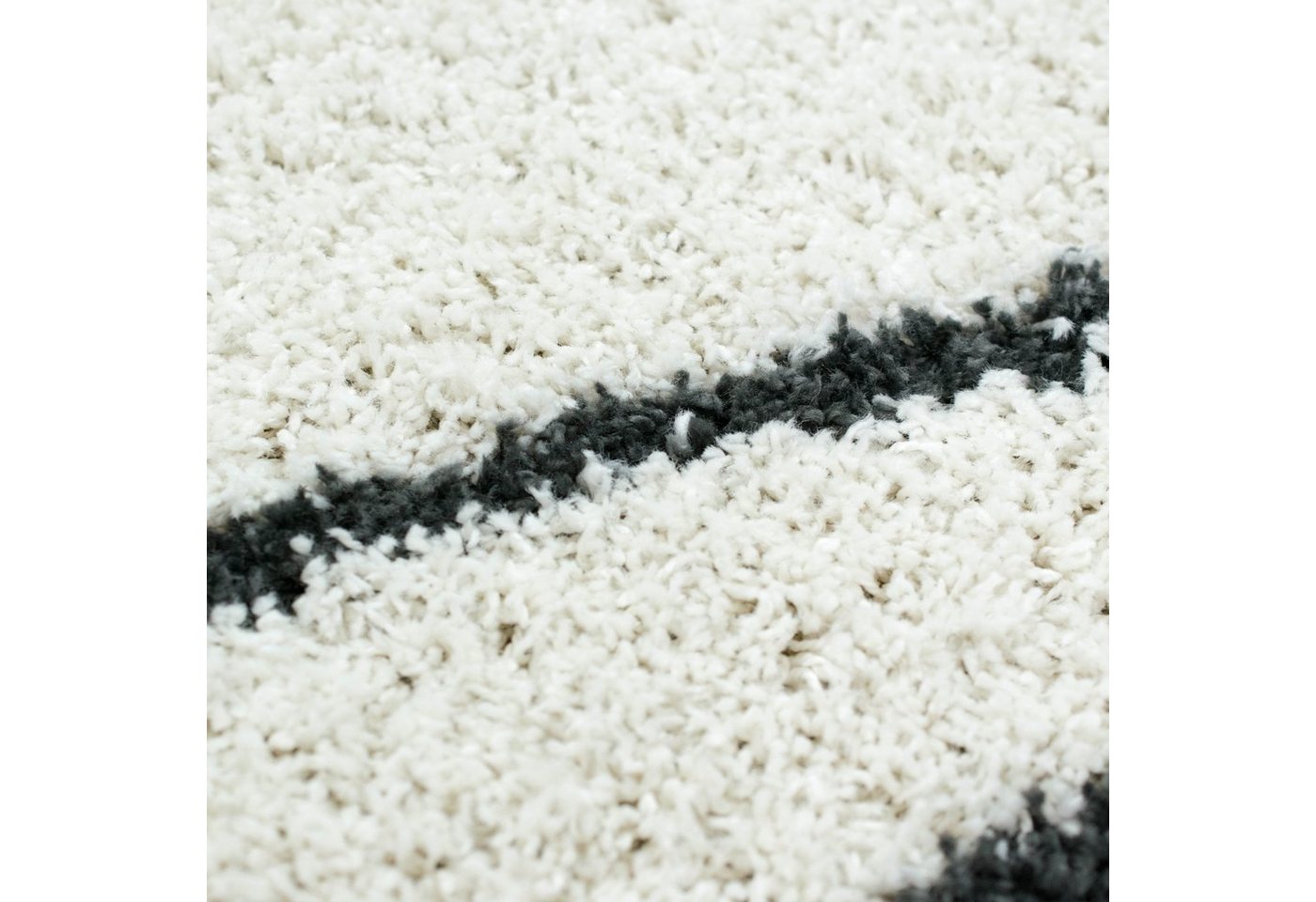 Carpetia Teppich Moderner Designerteppich mit abstrakten Mustern, creme rosa, rechteckig, Höhe: 30 mm – Bild 2 von 4