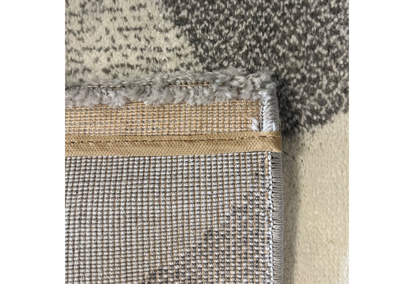 Carpetia Teppich Moderner Teppich mit Konturenschnitt, rechteckig, Höhe: 13 mm, mehrfarbiges Muster in modernen Farbkombinationen – Bild 5 von 5