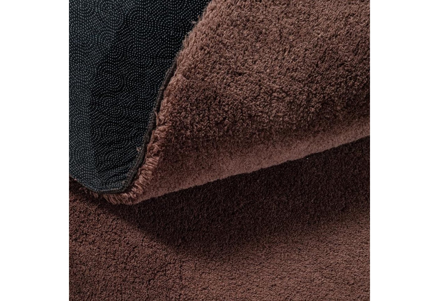 Carpetia Teppich Moderner Uni-Kurzflor, Höhe: 16 mm, kuschelig weich, waschbar, rutschhemmende Rückseite – Bild 2 von 4