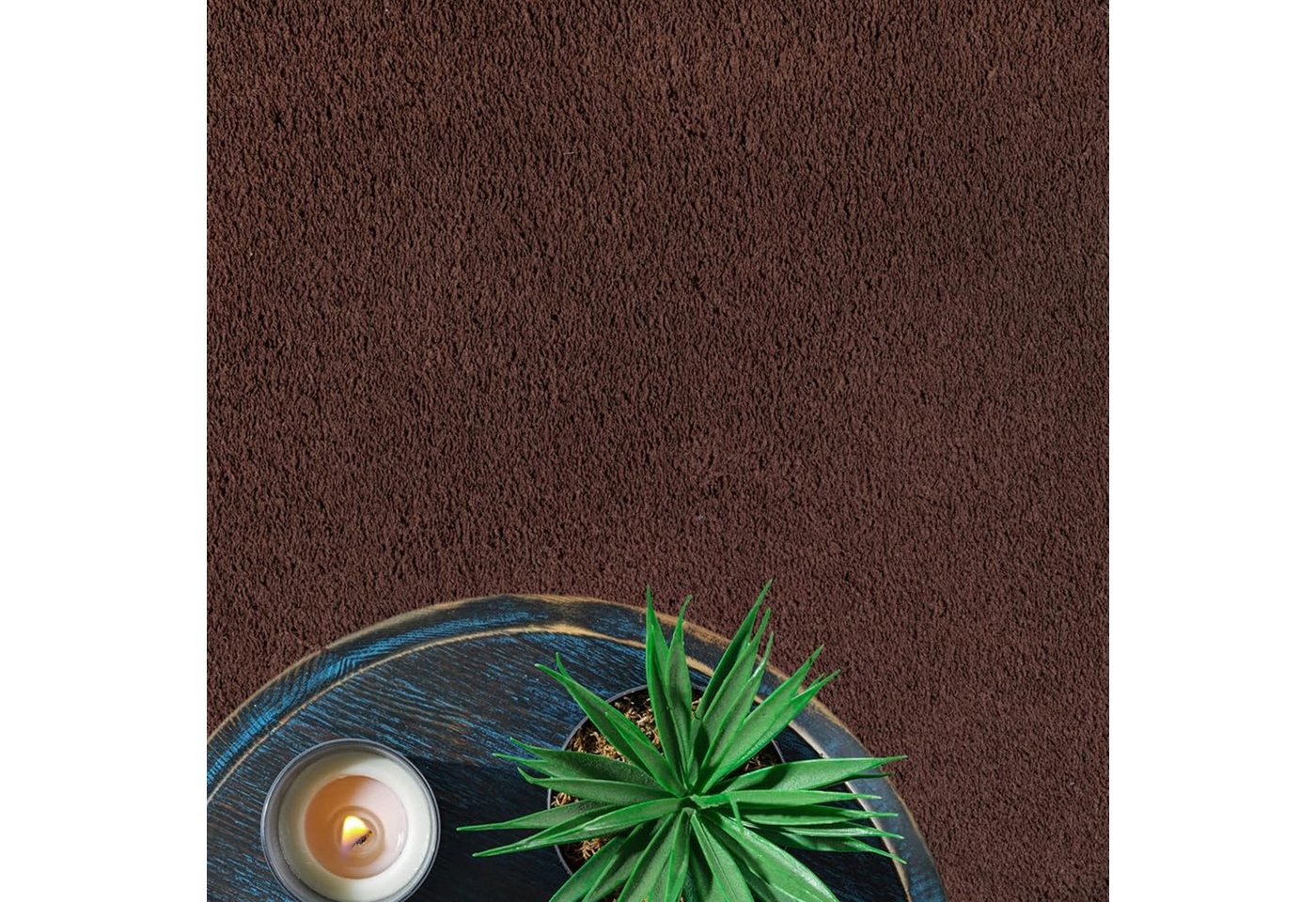 Carpetia Teppich Moderner Uni-Kurzflor, Höhe: 16 mm, kuschelig weich, waschbar, rutschhemmende Rückseite – Bild 3 von 4