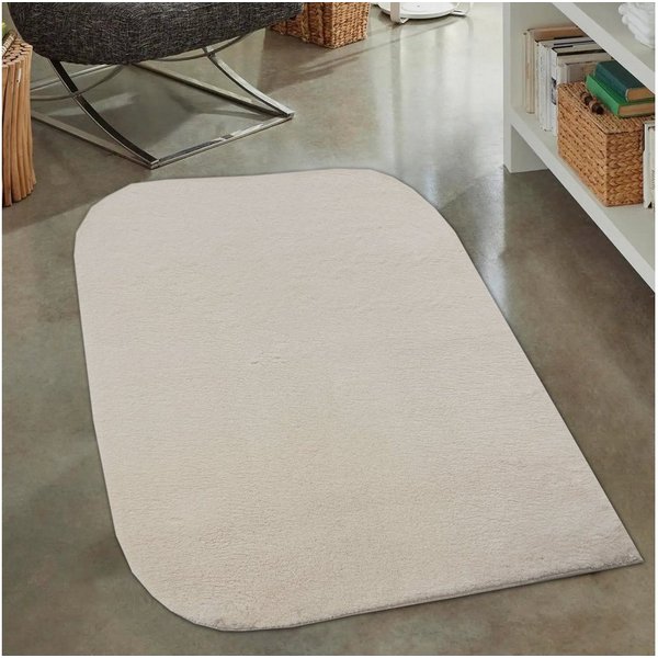 Carpetia Teppich Moderner Uni-Kurzflor, Höhe: 16 mm, kuschelig weich, waschbar, rutschhemmende Rückseite