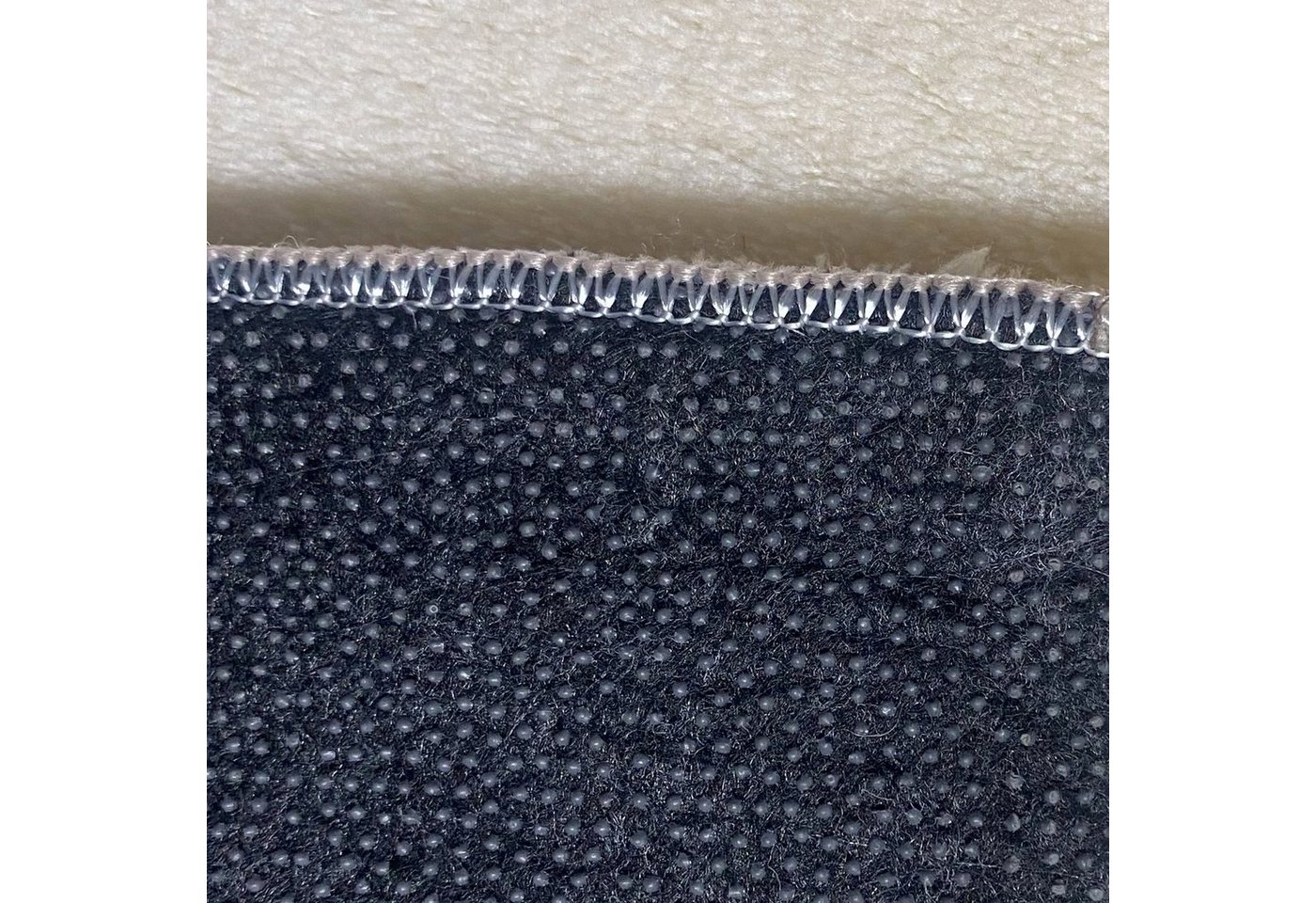 Carpetia Teppich Moderner Uni-Kurzflor, Höhe: 16 mm, kuschelig weich, waschbar, rutschhemmende Rückseite – Bild 3 von 3