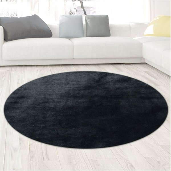 Carpetia Teppich Moderner Uni-Kurzflor, Höhe: 16 mm, kuschelig weich, waschbar, rutschhemmende Rückseite