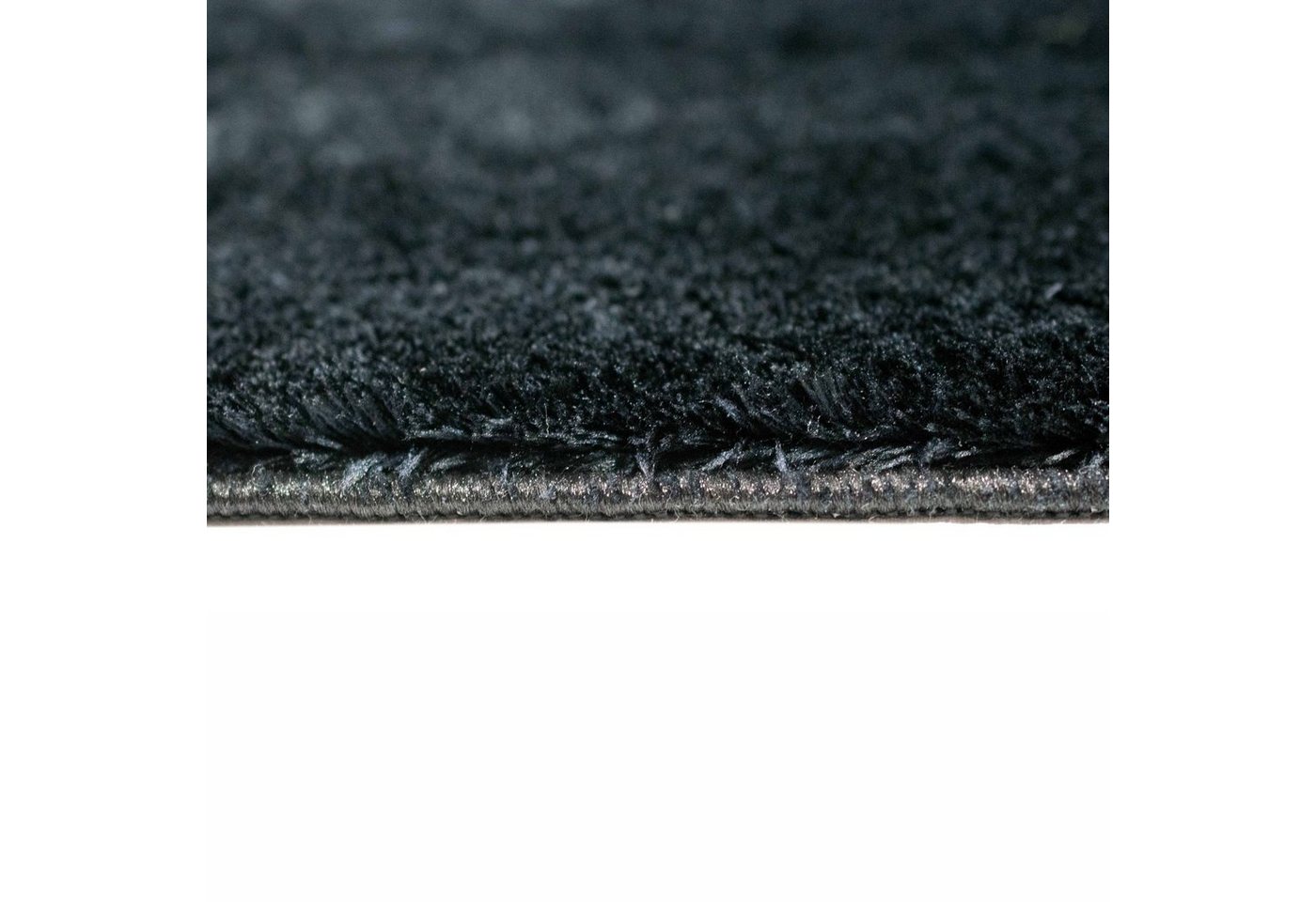 Carpetia Teppich Moderner Uni-Kurzflor, Höhe: 16 mm, kuschelig weich, waschbar, rutschhemmende Rückseite – Bild 3 von 4
