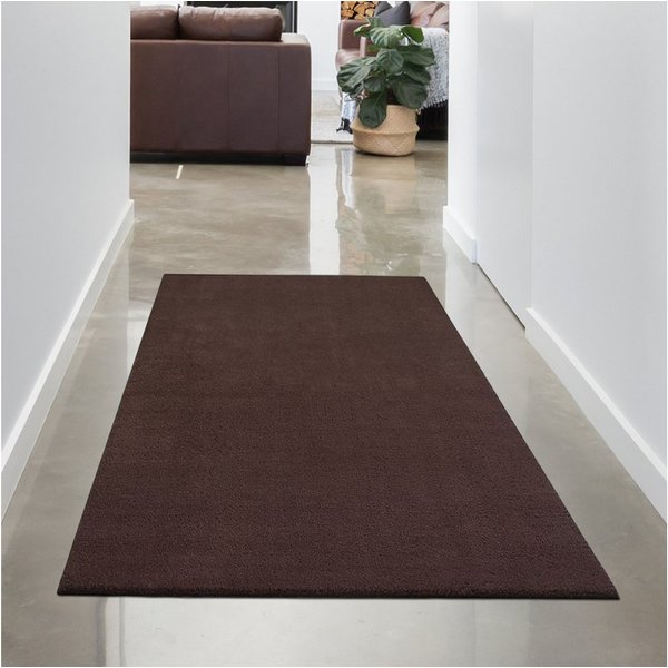 Carpetia Teppich Moderner Uni-Kurzflor, Höhe: 16 mm, kuschelig weich, waschbar, rutschhemmende Rückseite