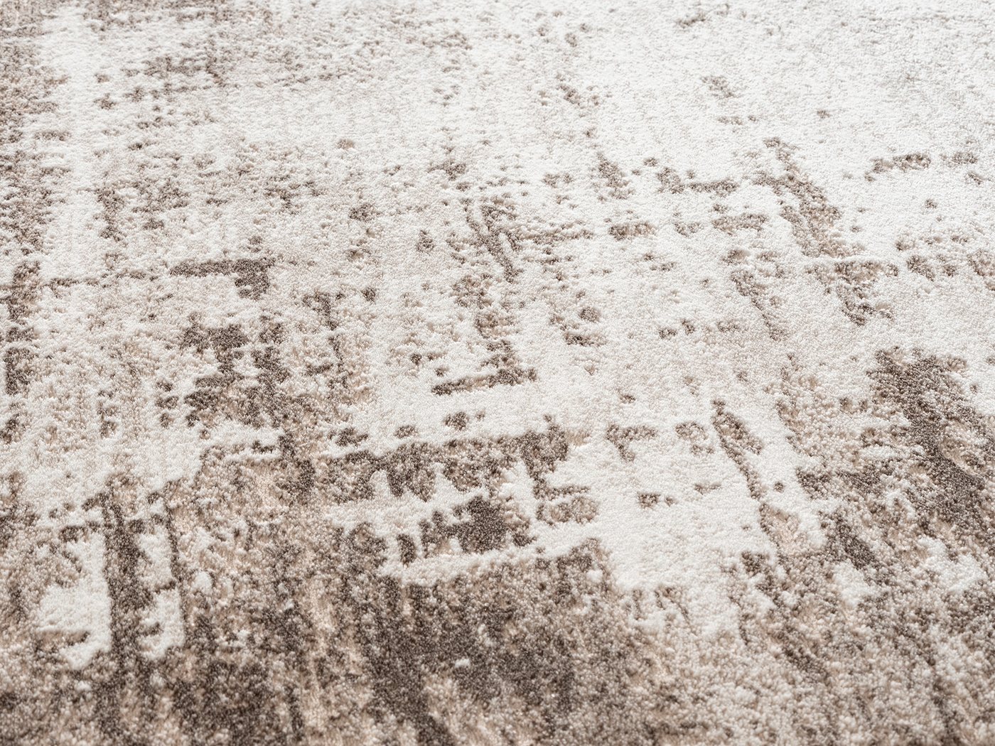 Carpetilla Designteppich Designer Wohnzimmer Teppich abstrakte Musterung modern Beige-Vizon, Rechteckig, Höhe: 12 mm, Wohnzimmer – Bild 5 von 5
