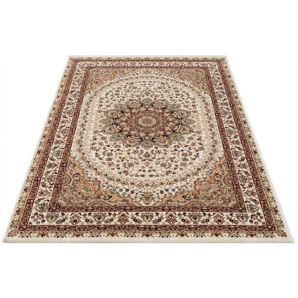 Carpetilla Designteppich Designer Wohnzimmer Teppich Afsahan Orientalische Knochens Farbe, Rechtetig, wohnzimmer