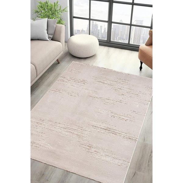 Carpetilla Designteppich Wohnzimmer Designer Teppich Abstrakte Musterung Modern Cream-Beige, Rechtetig, Höhe: 13 mm, Wohnzimmer