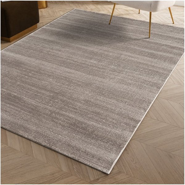 Carpetilla Teppich Teppich Elegance Wohnzimmer, Schlafzimmer, Teppich Wohnzimmer 3D effekt Boho Einfarbig hoch-tief Bordüre