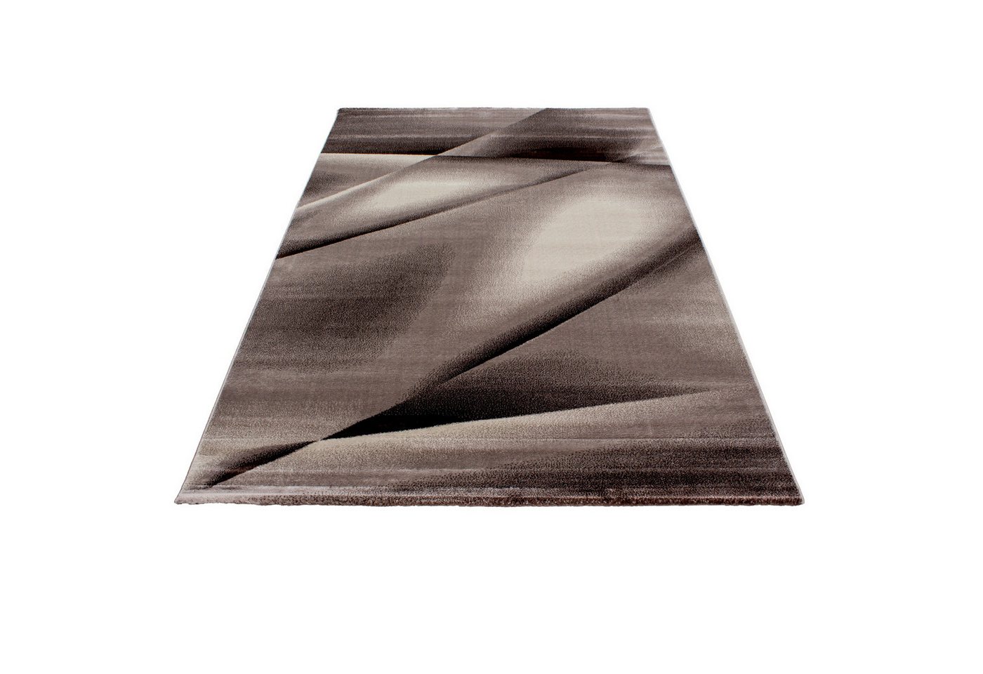 Carpettex Designteppich Abstrakt Design, Läufer, Höhe: 12 mm, Modern Kurzflor Teppich Wohnzimmer Abstrakt Design Braun Pflegeleicht – Bild 2 von 5