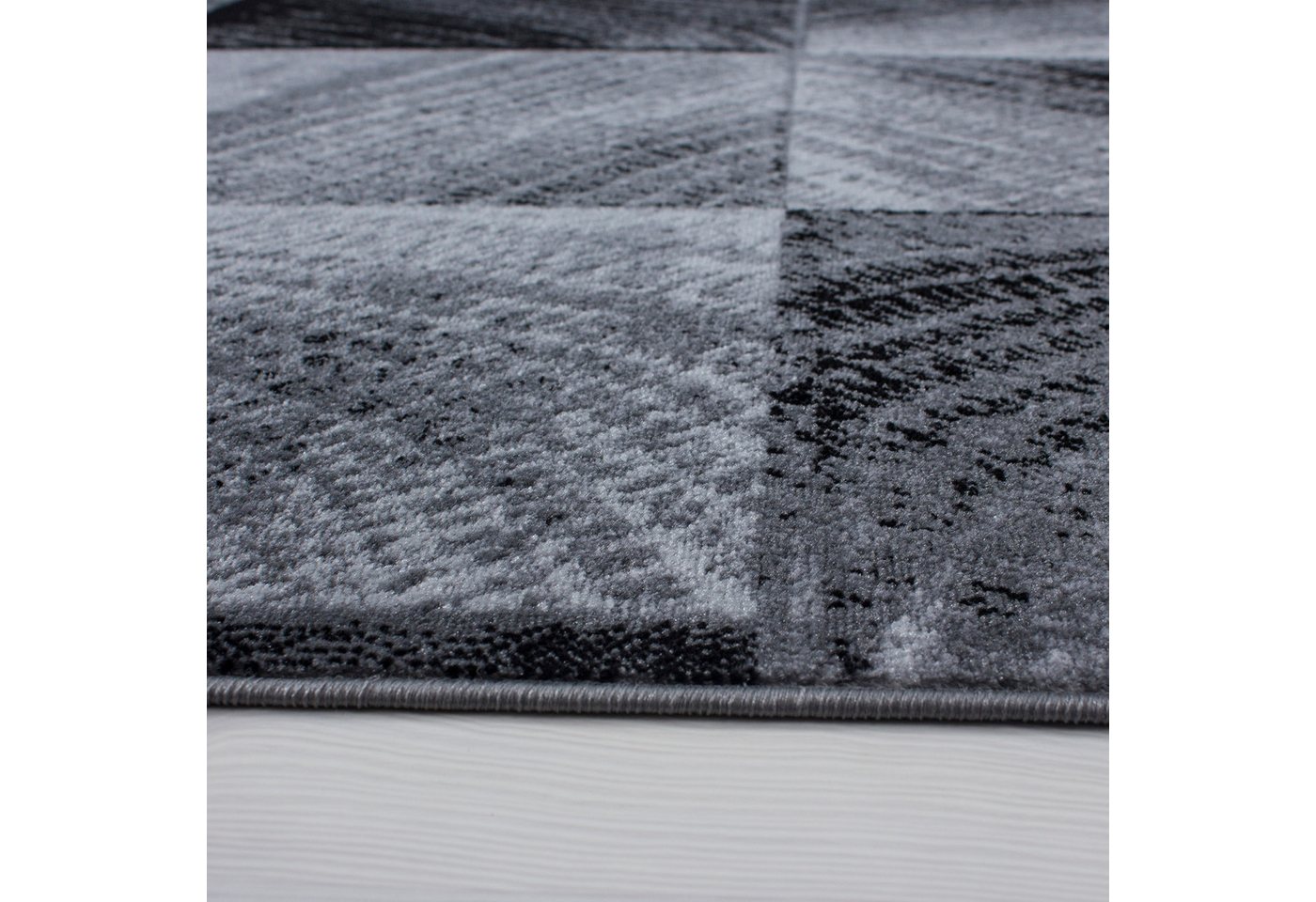 Carpettex Designteppich Kariert Design, Rechteckig, Höhe: 6 mm, Kurzflor Teppich Wohnzimmer Abstrakt Kariert Design Pflegeleicht – Bild 3 von 5