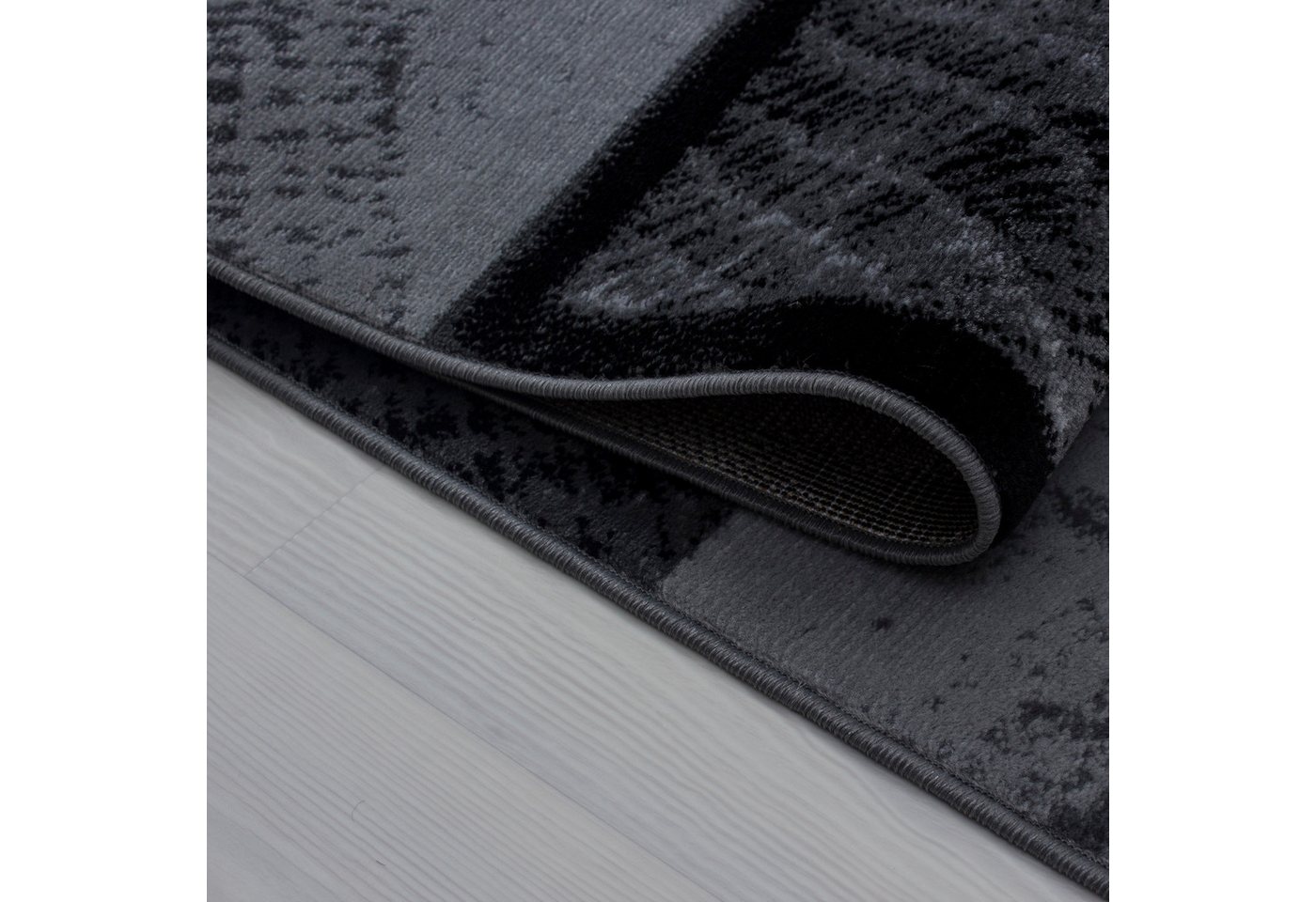 Carpettex Designteppich Kariert Design, Rechteckig, Höhe: 6 mm, Kurzflor Teppich Wohnzimmer Abstrakt Kariert Design Pflegeleicht – Bild 4 von 5