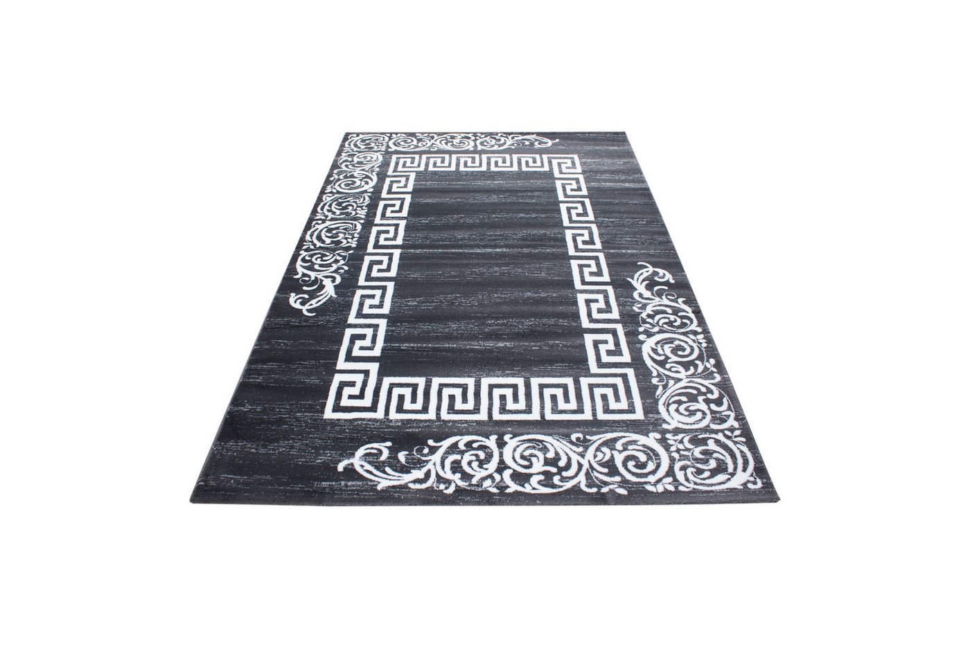 Carpettex Designteppich Mäander-Design, Läufer, Höhe: 12 mm, Modern Kurzflor Teppich Wohnzimmer Mäander-Design Grau Pflegeleicht – Bild 2 von 5